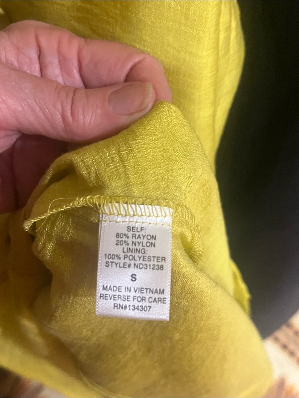 Lumiere Chartruese Yellow midi dress. Sz Small. Backless with tie. Button down - Picture 5 of 8